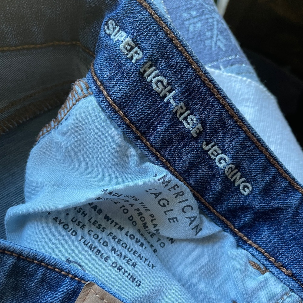 Super High Rise Jeggings Size 12 - Picture 3 of 4